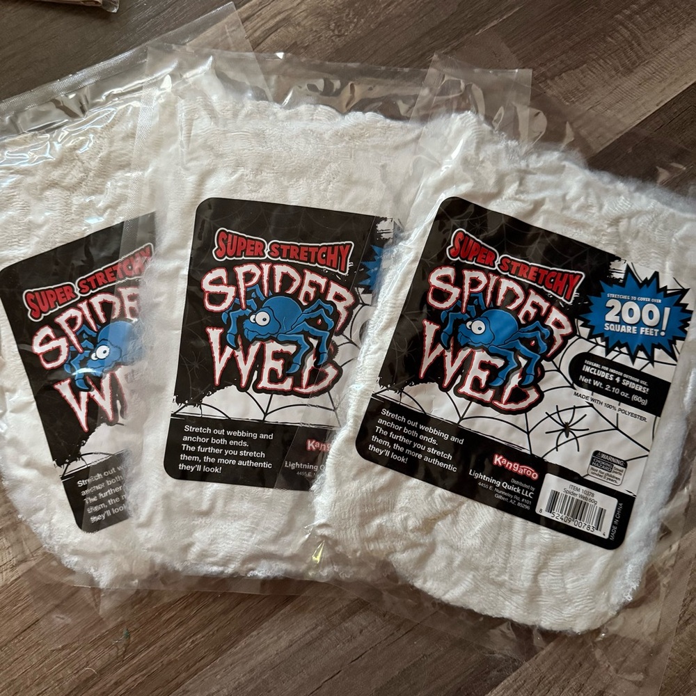 kangaROOS Super Stretchy Spider Web - White set of 3 - 600 ft